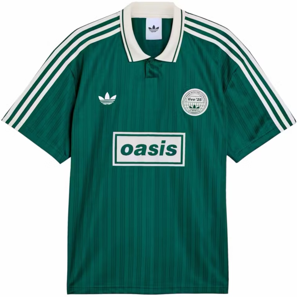 Adidas x Oasis Green Striped Men's Jersey